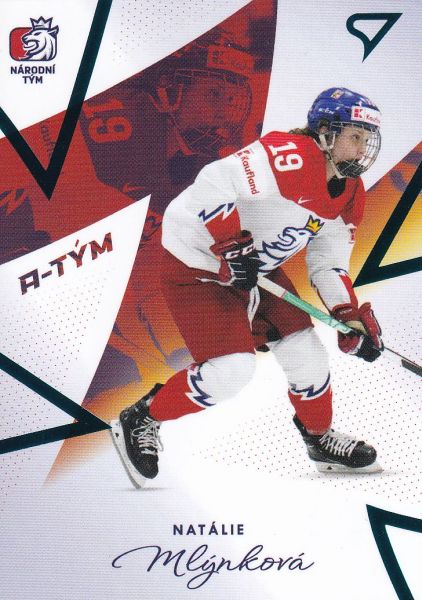 insert karta NATÁLIE MLÝNKOVÁ 23-24 SZ Hokejové Česko Národní Tým Žen číslo ZR-10